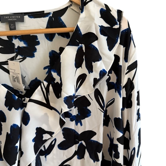 The Limited Women's Polyester Floral Tops for Women Size 2X Business Casual - Picture 6 of 14